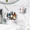 Diesisa 3pc Acrylic Wall Mount Organizer, Adhesive Clear Shower Caddies,Acrylic Soap Basket for Wall,No Drilling Hang Walls,with Self Adhesive Tape, for Bathroom, Kitchen, Living Room view 1