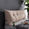COZMAX Triangular Wedge Pillow Headboard Large Wedge for Day Mattress Cotton Fill King Bed Body Pillow Bed Back Reading Cushion Lumbar Cushion Sofa Bed (Color : Beige, Size : 31.5"/80cm) view 1