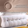 COZMAX Triangular Wedge Pillow Headboard Large Wedge for Day Mattress Cotton Fill King Bed Body Pillow Bed Back Reading Cushion Lumbar Cushion Sofa Bed (Color : Beige, Size : 31.5"/80cm) view 4