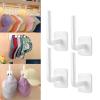 Hat Hooks for Wall Baseball Caps,4PCS Adhesive Hat Organizer for Baseball Caps,Hat Hanger Storage Cap Organizer, No Drilling Strong Hat Holder for Door, Closet, Bedroom,Office (White) view 1