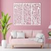 Tree of Life Gustav Klimt, Tree of Life Metal Wall Art, Metal Wall Art, 3 Panel Tree of Life Metal Wall decor, Gustav Klimt, Metal Wall Art for Living Room, Wall Hangings, Tree of Life Metal, Metal Wall Decor (white) view 1