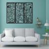 Tree of Life Gustav Klimt, Tree of Life Metal Wall Art, Metal Wall Art, 3 Panel Tree of Life Metal Wall decor, Gustav Klimt, Metal Wall Art for Living Room, Wall Hangings, Tree of Life Metal, Metal Wall Decor (white) view 2