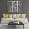 Tree of Life Gustav Klimt, Tree of Life Metal Wall Art, Metal Wall Art, 3 Panel Tree of Life Metal Wall decor, Gustav Klimt, Metal Wall Art for Living Room, Wall Hangings, Tree of Life Metal, Metal Wall Decor (white) view 4