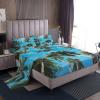 zcsm Palm Tree Sheets California King Size - Tropical Bed Sheets, Soft Microfiber & Deep Pocket & Wrinkle Free Patterned Bedding Sheets & Pillowcases, 1 Fitted Sheet, 1 Flat Sheet, 2 Pillow Cases view 1