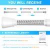 Zipglo Tension Rod 28 to 48 Inch, White Tension Curtain Rod Adjustable Curtain Rod No Slip Spring Tension Curtain Rod No Drill Spring Curtain Rod for Window, Doorway, Closet, Kitchen & Bathroom view 2