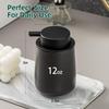 AZMOYAC Black Foaming Soap Dispenser - Modern Ceramic Foam Hand Soap Dispenser Bathroom, 12 Oz Facial Cleanser Dispenser Bottle with Foam Pump, Refillable Wash Dish Dispenser for Kitchen view 3