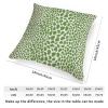 ArogGeld Green Cheetah Farmhouse Throw Pillow Cushion Leopard Print Cow Animal Spots Green Home Decor Sofa Cushion Cover Japanese Chinoiserie Accent Pillow for Living Room 18x18in White Linen view 2