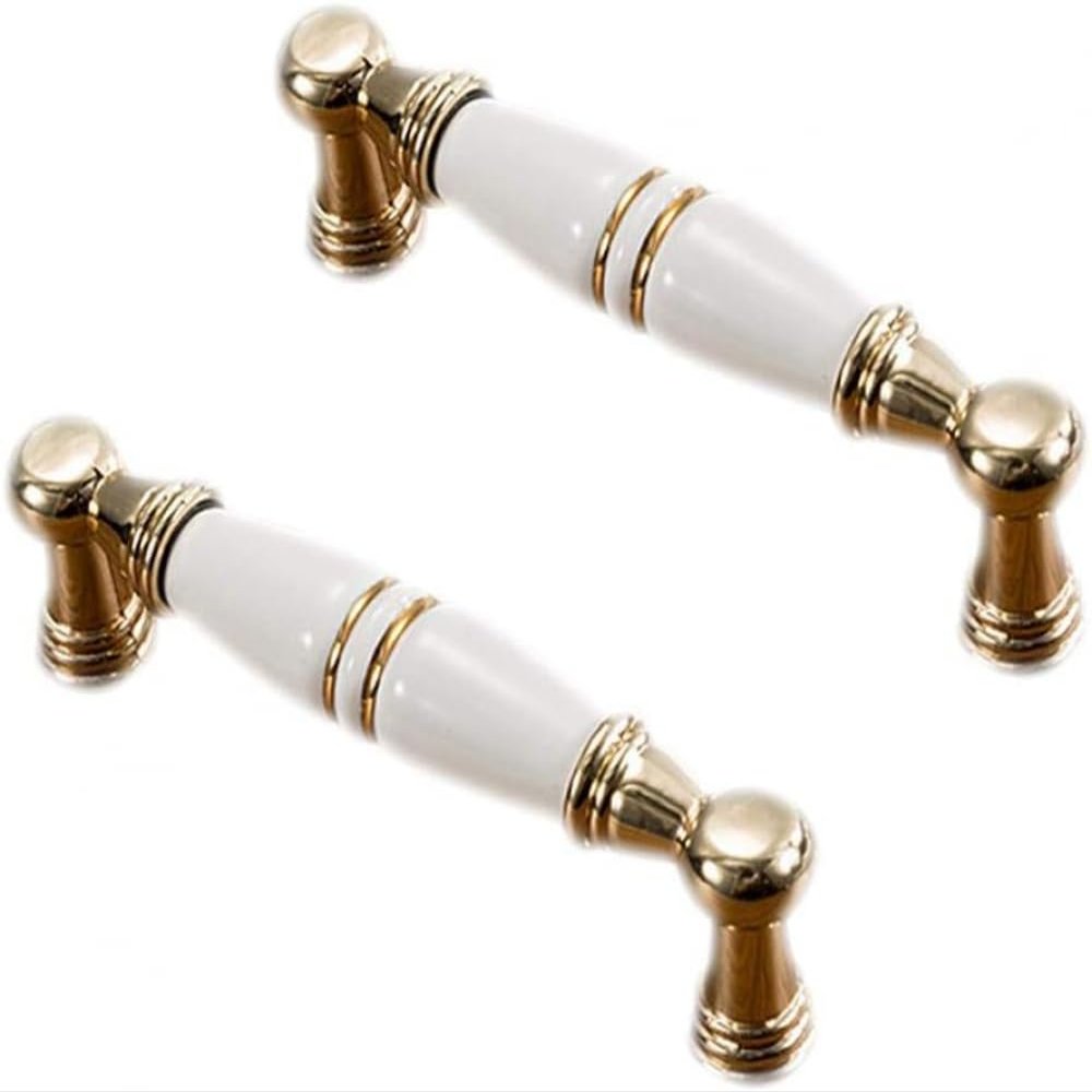 BAZAC 2pcs Crystal Drawer Handles Drawer Wardrobe Kitchen Door Knob Cabinet Pull Door Handle Cupboard Hardware for Home Decorating-96 mm