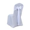 VDS Pack of 150, White, Sheer Chiffon Chair Sashes Bows Chair Cover Back Tie Ribbon for Wedding Birthday Baby Shower Engagement Ceremony Event Party Banquet Restaurant Dining Chair Decoration view 1