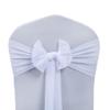 VDS Pack of 150, White, Sheer Chiffon Chair Sashes Bows Chair Cover Back Tie Ribbon for Wedding Birthday Baby Shower Engagement Ceremony Event Party Banquet Restaurant Dining Chair Decoration view 4