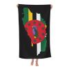 Flag of Dominica Cool Summer Absorbent Bath Towels Resist Sweat 52x32 in view 1