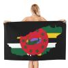 Flag of Dominica Cool Summer Absorbent Bath Towels Resist Sweat 52x32 in view 2