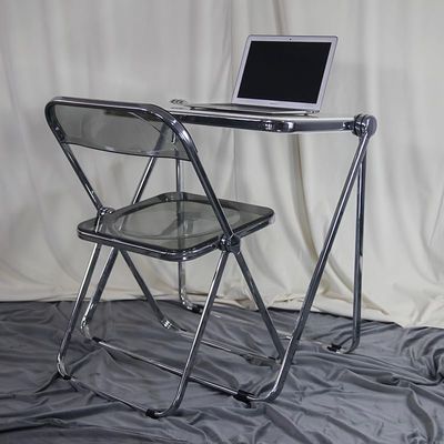 Desk folding table portable table dining chairs High-value folding table with folding chairs, suitable for various space styles, home, balcony, restaurant, milk tea shop ( Color : Black , Size : 25.2*