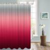EZON-CH Shower Curtains for Bathroom, Grey Rose Red Stripe Gradient Shower Curtain Set Polyester Waterproof Fabric Bath Curtain with Hooks for Home Hotel Apartment Farmhouse 54x78 inch view 3