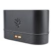 Flame Diffuser Humidifier with Colorful Flame Effect - Essential Oil Aroma Therapy - Silent Fire Air Diffuser - Ideal for Home, Office, Bedroom - Black view 1