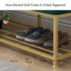 YBLANDRV Entryway Shoe Rack Bench with Soft Upholstery Seat, Modern Shoe Bench for Adult and Child, Hallway Entryway Shoe Organizer, Storage Bench for Bedroom End of Bed (A 160x35x45cm) view 3