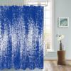 EZON-CH Shower Curtains for Bathroom, Abstract Blue Ombre Texture Painting Desgin Shower Curtain Set Polyester Waterproof Fabric Bath Curtain with Hooks for Home Hotel Apartment Farmhouse 36x78 inch view 3