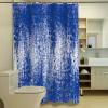 EZON-CH Shower Curtains for Bathroom, Abstract Blue Ombre Texture Painting Desgin Shower Curtain Set Polyester Waterproof Fabric Bath Curtain with Hooks for Home Hotel Apartment Farmhouse 36x78 inch view 4