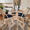 Barnett Home Decor Dining Chair Pad with Ties Corduroy Navy Blue - Size Small 15 x 17 Chair Cushion - Latex Foam Fill Cushion, Reversible, Machine Washable - Pinwale view 2