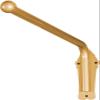 Heavy Duty Iron Drapery Rod With Finials,1pcs Swing Arm Window Curtain Rod, Movable Window Curtain Rail Display Stand For Front Door Store Kitchen Bathroom(120cm(47.2in), Black) (Color : Gold, Size view 1