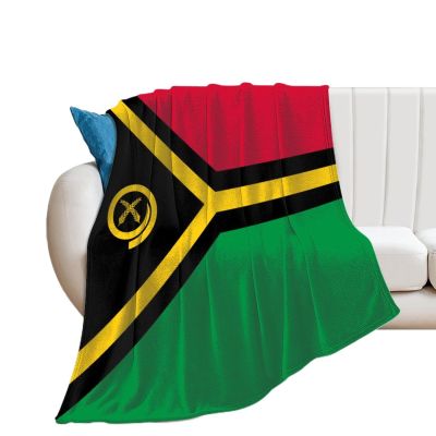 Calculay Flag of Vanuatu Blanket-Soft and Cozy Warm Blanket Decoration for Sofa/Bed/Travel/Camping/Birthday/Suitable for Kids Adults 50"*60"130 * 150cm