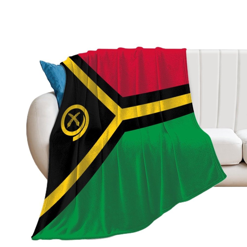 Calculay Flag of Vanuatu Blanket-Soft and Cozy Warm Blanket Decoration for Sofa/Bed/Travel/Camping/Birthday/Suitable for Kids Adults 50"*60"130 * 150cm