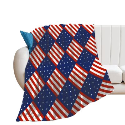 Calculay American Flag Super Soft Cozy Throw Blanket for Sofa/Bed/Travel 50"*60'(130 * 150cm)