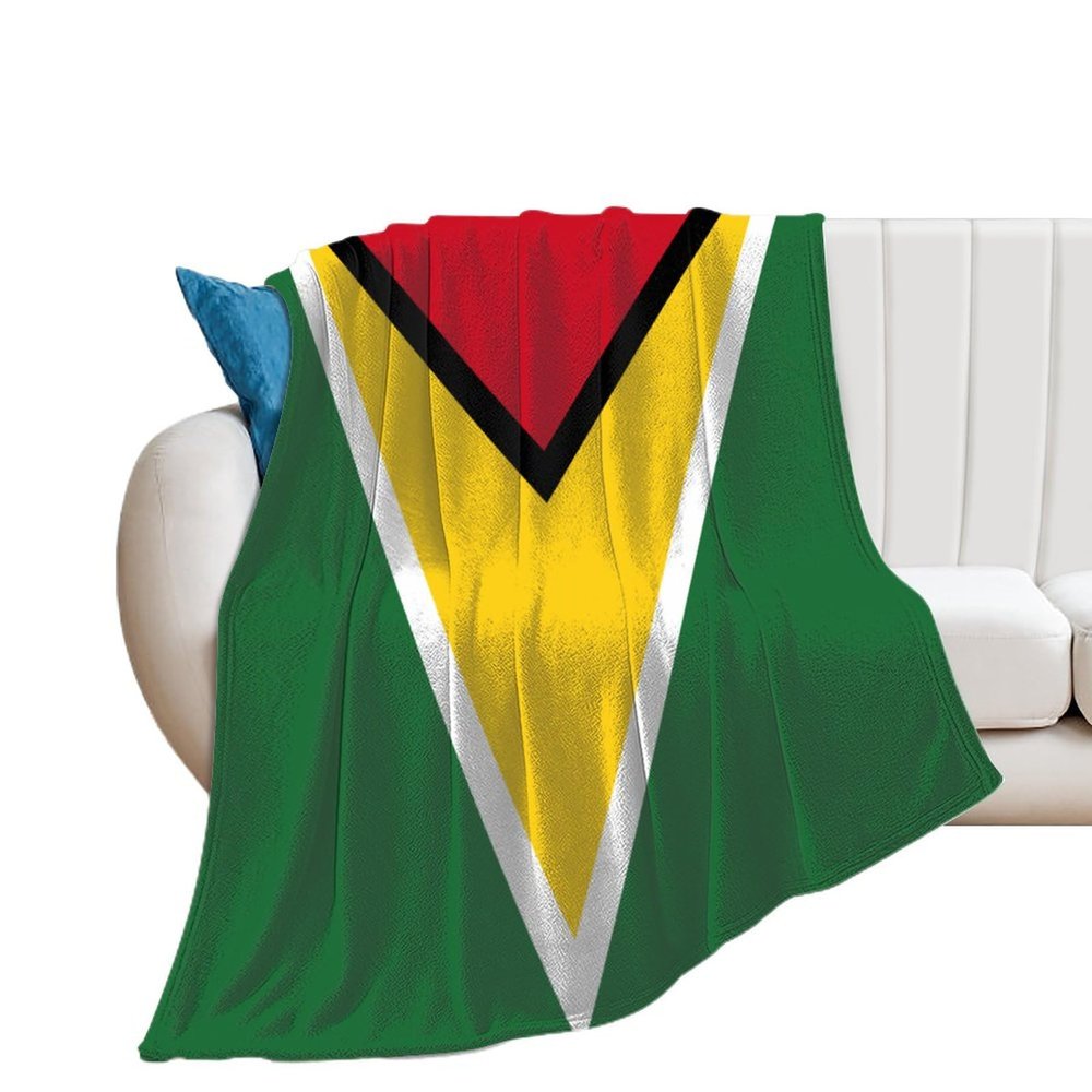 Calculay Guyana Flag Blanket-Soft and Cozy Warm Blanket Decoration for Sofa/Bed/Travel/Camping/Birthday/Suitable for Kids Adults 60"*80"150 * 200cm