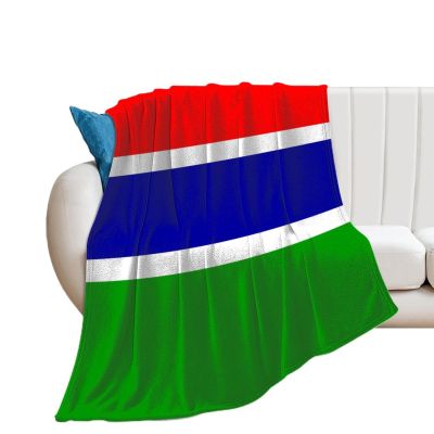 Calculay Gambia Flag Blanket-Soft and Cozy Warm Blanket Decoration for Sofa/Bed/Travel/Camping/Birthday/Suitable for Kids Adults 60"*80"150 * 200cm