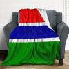 Calculay Gambia Flag Blanket-Soft and Cozy Warm Blanket Decoration for Sofa/Bed/Travel/Camping/Birthday/Suitable for Kids Adults 60"*80"150 * 200cm view 4