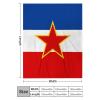 Calculay Yugoslavia Flag Blanket Super Soft Cozy Throw Blanket for Sofa/Bed/Bedroom/Living Room/Bed Blanket/Travel Blanket 50"*60"130 * 150cm view 2