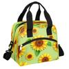 Bright Sunflower Lunch Tote bag for Women Men Reusable Lunch box Cooler Bag for Adult Lunchbox Bag Leakproof Lunchbag with Shoulder Strap for Work Office Picnic Beach view 1