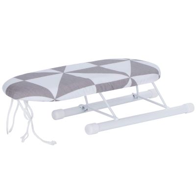 Gavigain Tabletop Ironing Board, Portable Mini Ironing Board,Extra Wide Countertop Ironing Board with Cotton Cover and Reinforced Steel Legs for Sewing, Craft Room, Household, Dorm, Travel(Size F)
