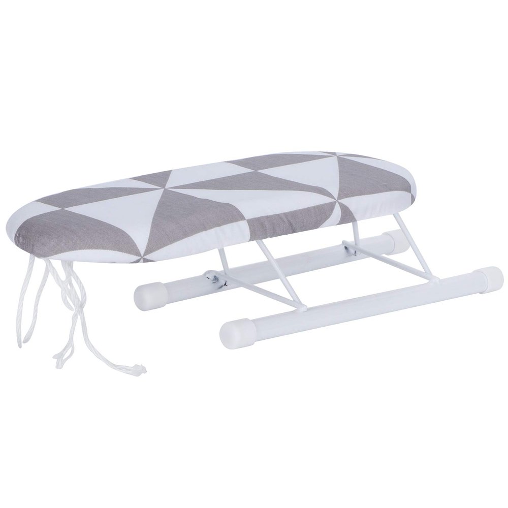 Gavigain Tabletop Ironing Board, Portable Mini Ironing Board,Extra Wide Countertop Ironing Board with Cotton Cover and Reinforced Steel Legs for Sewing, Craft Room, Household, Dorm, Travel(Size F)