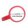 20 oz Tumbler Handle, Anti Slip Travel Mug Grip Cup Holder for Vacuum Insulated Tumblers, Suitable for Yeti Rambler, Trail, Sic, Ozark and More 20 Ounce Tumbler Mugs/Car Cups Accessories (Red) view 4
