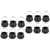 Artibetter 16 Pcs Candy Kettle Sunglasses Booth Witch Candy Jar Cauldron Pots Halloween Buckets Halloween Goodie Bags Fillers Bucket Black Basket Pot for Caldron Pot Caldren view 1