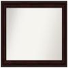 Amanti Art Brown Bathroom Mirror for Over Sink, 27x35 Custom Made Coffee Bean Brown Rectangle Vanity Mirror, Large Casual Wood Frame, Hangs Horizonally and Vertically, Wall Decor view 1