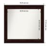 Amanti Art Brown Bathroom Mirror for Over Sink, 27x35 Custom Made Coffee Bean Brown Rectangle Vanity Mirror, Large Casual Wood Frame, Hangs Horizonally and Vertically, Wall Decor view 3