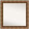 Amanti Art Bronze Bathroom Mirror for Over Sink, 29x29 Custom Made Manhattan Bronze Square Vanity Mirror, Medium Traditional Wood Frame, Hangs Horizonally and Vertically, Wall Decor view 1