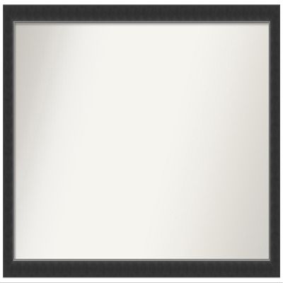 Amanti Art Black Bathroom Mirror for Over Sink, 26x43 Custom Made Corvino Black Narrow Rectangle Vanity Mirror, Large Modern Wood Frame, Hangs Horizonally and Vertically, Wall Decor