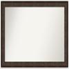 Amanti Art Bronze Bathroom Mirror for Over Sink, 35x52 Custom Made Ridge Bronze Rectangle Vanity Mirror, Oversize Traditional Wood Frame, Hangs Horizonally and Vertically, Wall Decor view 1