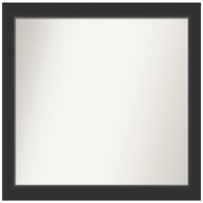 Amanti Art Black Bathroom Mirror for Over Sink, 34x41 Custom Made Corvino Black Rectangle Vanity Mirror, X-Large Modern Wood Frame, Hangs Horizonally and Vertically, Wall Decor