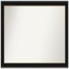 Amanti Art Black Bathroom Mirror for Over Sink, 30x44 Custom Made Manhattan Black Rectangle Vanity Mirror, X-Large Traditional Wood Frame, Hangs Horizonally and Vertically, Wall Decor view 1