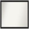 Amanti Art Black Bathroom Mirror for Over Sink, 31x45 Custom Made Eva Black Silver Narrow Rectangle Vanity Mirror, Oversize Modern Wood Frame, Hangs Horizonally and Vertically, Wall Decor view 1