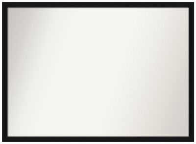 Amanti Art Black Bathroom Mirror for Over Sink, 32x44 Custom Made Avon Black Narrow Rectangle Vanity Mirror, Oversize Casual Wood Frame, Hangs Horizonally and Vertically, Wall Decor