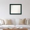 Amanti Art Black Bathroom Mirror for Over Sink, 28x32 Custom Made Tribeca Black Rectangle Vanity Mirror, Large Modern Wood Frame, Hangs Horizonally and Vertically, Wall Decor view 4