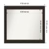 Amanti Art Bronze Bathroom Mirror for Over Sink, 30x47 Custom Made Accent Bronze Rectangle Vanity Mirror, Oversize Traditional Wood Frame, Hangs Horizonally and Vertically, Wall Decor view 3