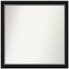 Amanti Art Black Bathroom Mirror for Over Sink, 26x29 Custom Made Eva Black Silver Narrow Rectangle Vanity Mirror, Large Modern Wood Frame, Hangs Horizonally and Vertically, Wall Decor view 1