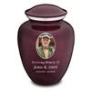 Geturns Embrace Adult Personalized Picture Cremation Urns for Human Ashes I Large Photo Cherry Purple Funeral Urn for Men and Women I 200 lbs view 1