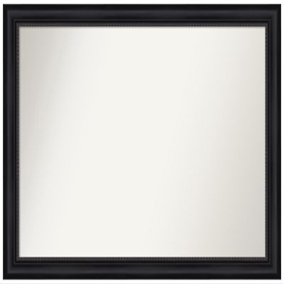 Amanti Art Black Bathroom Mirror for Over Sink, 33x47 Custom Made Astor Black Rectangle Vanity Mirror, Oversize Traditional Wood Frame, Hangs Horizonally and Vertically, Wall Decor